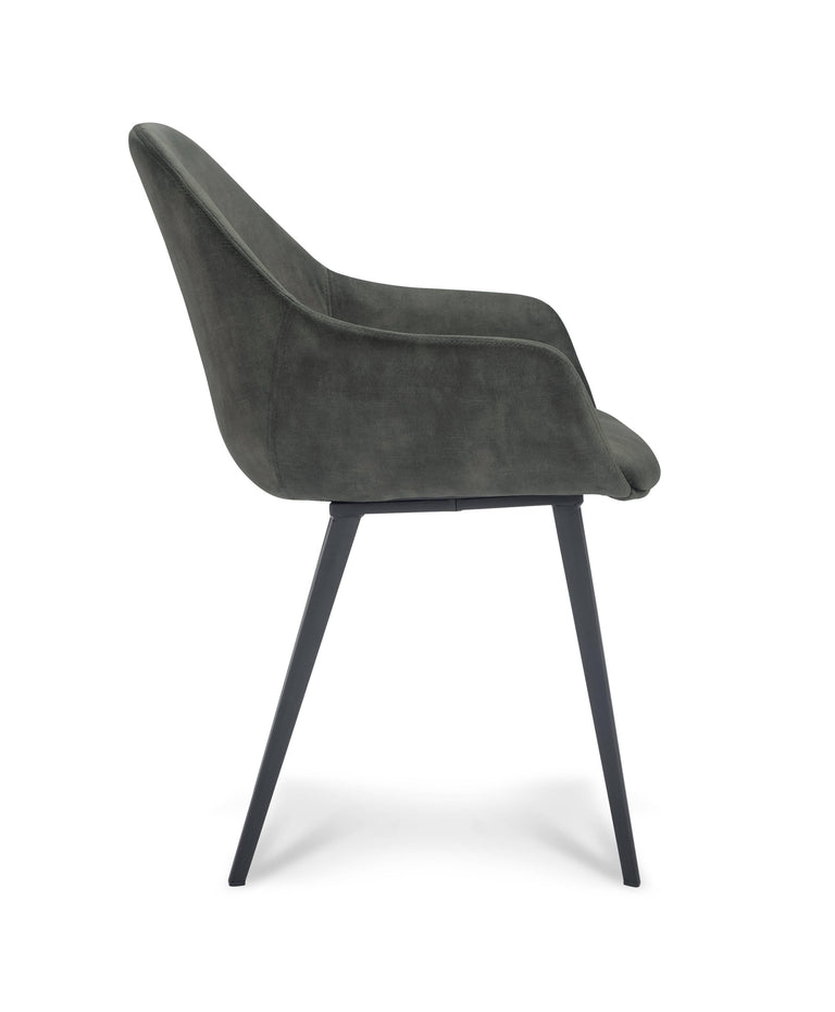 Set van 2 eetkamerstoelen Swift velvet