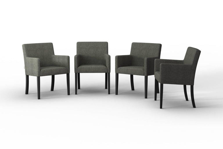 Set van 4 eetkamerstoelen Escape linnen