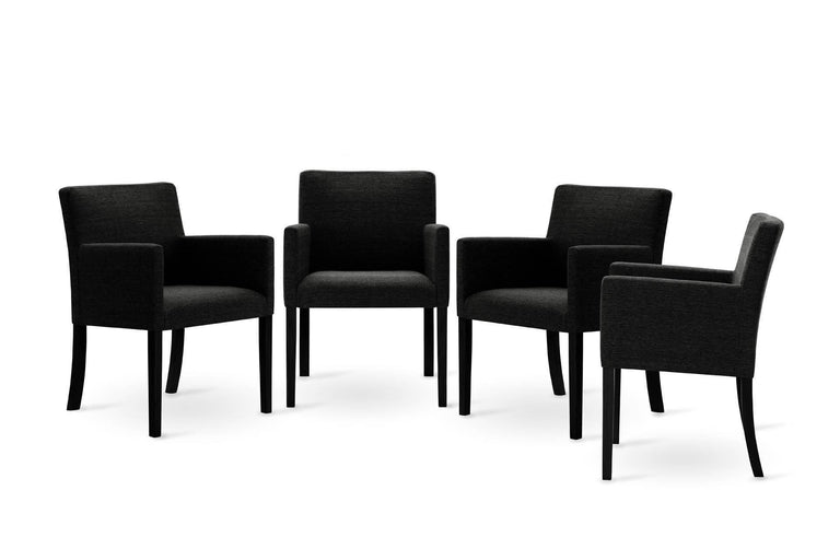 Set van 4 eetkamerstoelen Escape linnen