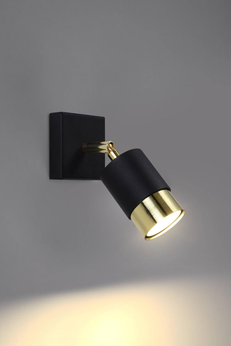 Spotlamp Nero gold