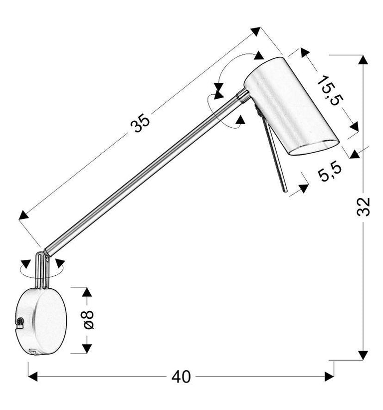 Wandlamp Mathis