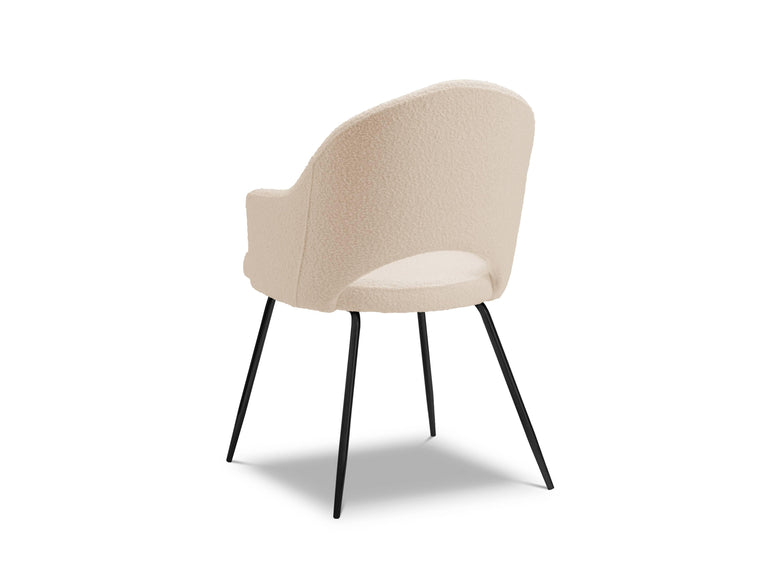 Set van 2 eetkamerstoelen Lys bouclé