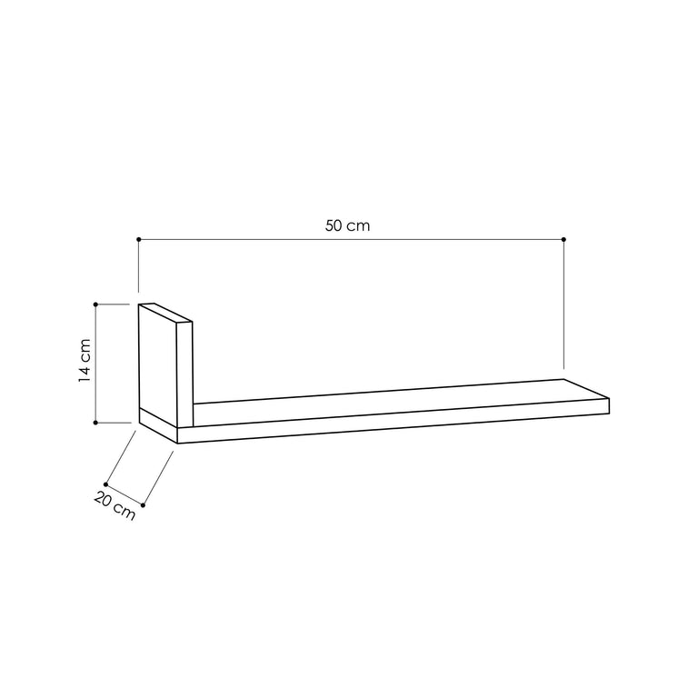 Set van 3 wandplanken Adona