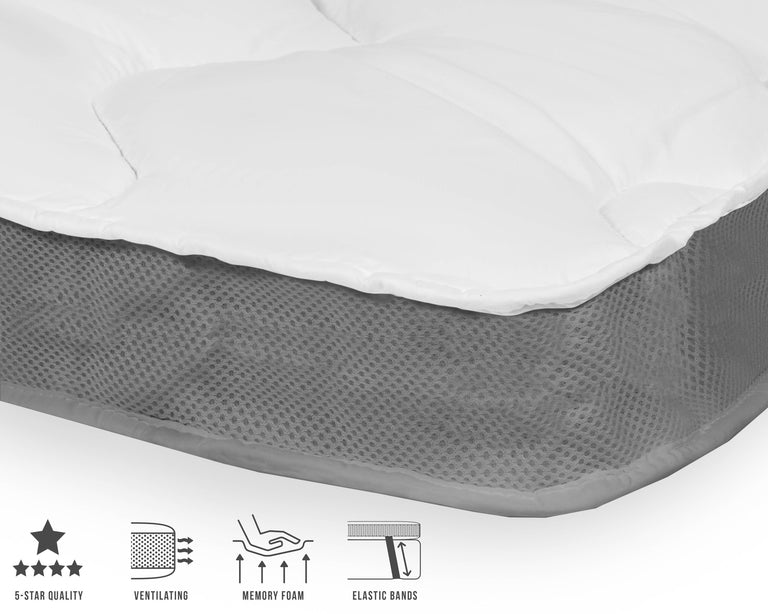 3D AIR Hotel Memory Foam Topper