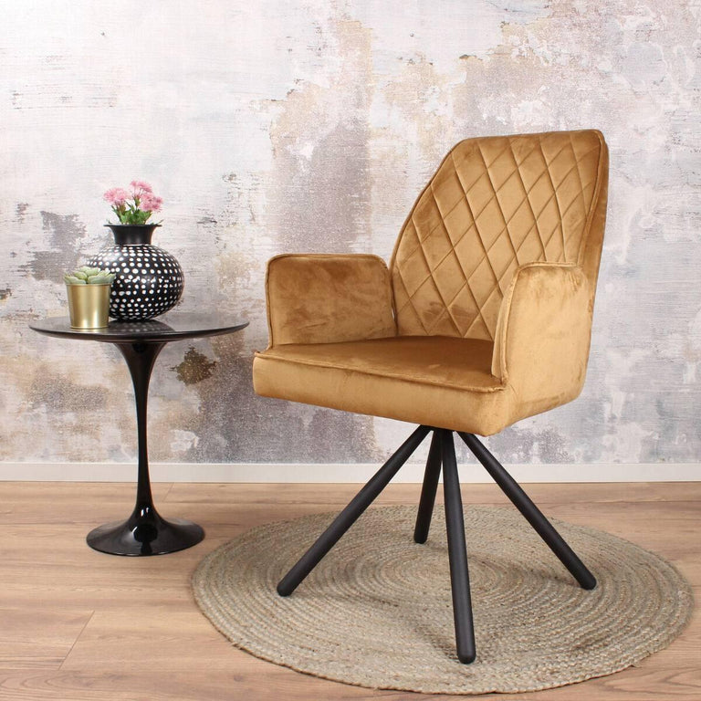 Fauteuil Gaby velvet draaibaar