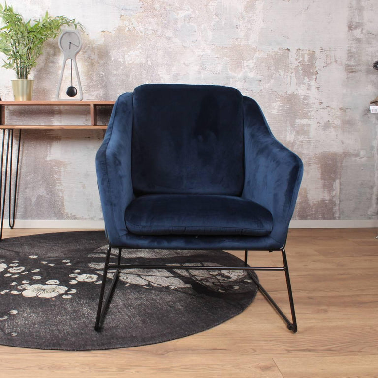 Fauteuil Antonio velvet