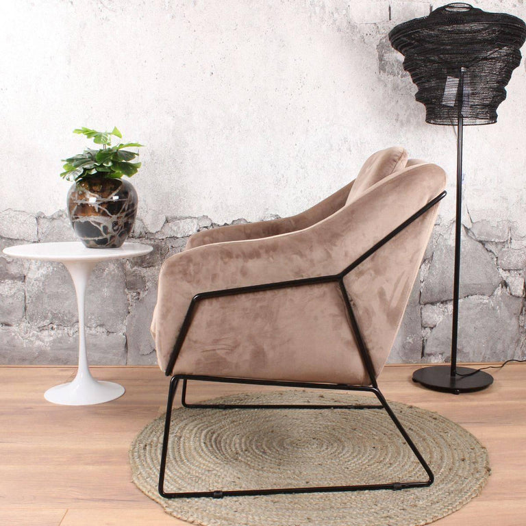 Fauteuil Antonio velvet