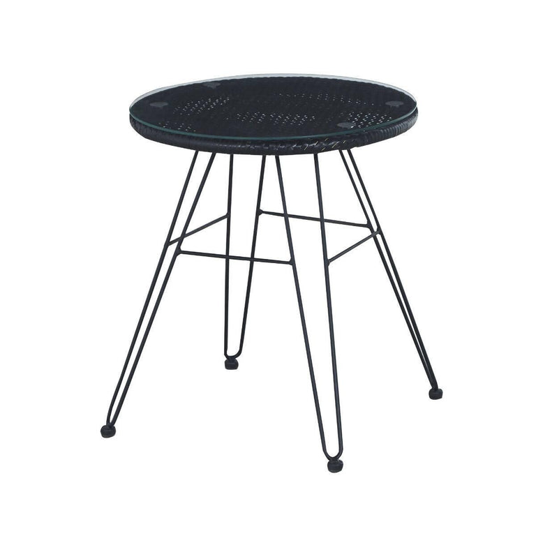 Set van 2 tuinstoelen Moda met bijzettafel