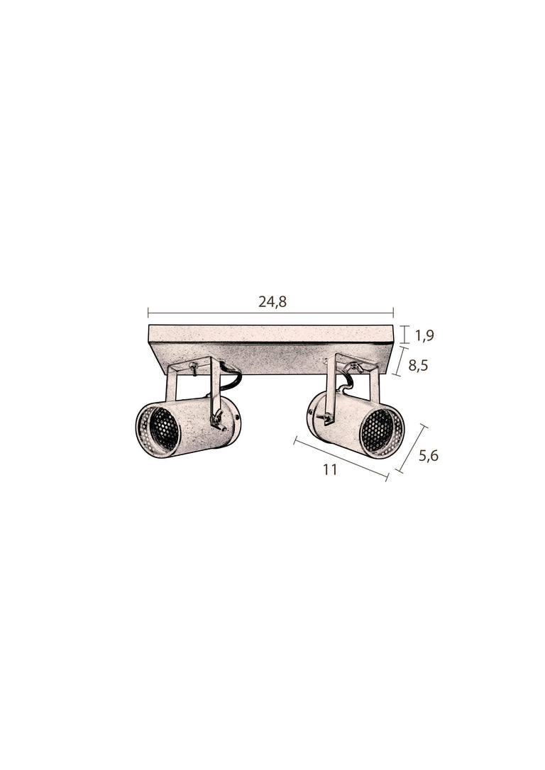 2-lichts spotlamp Scope