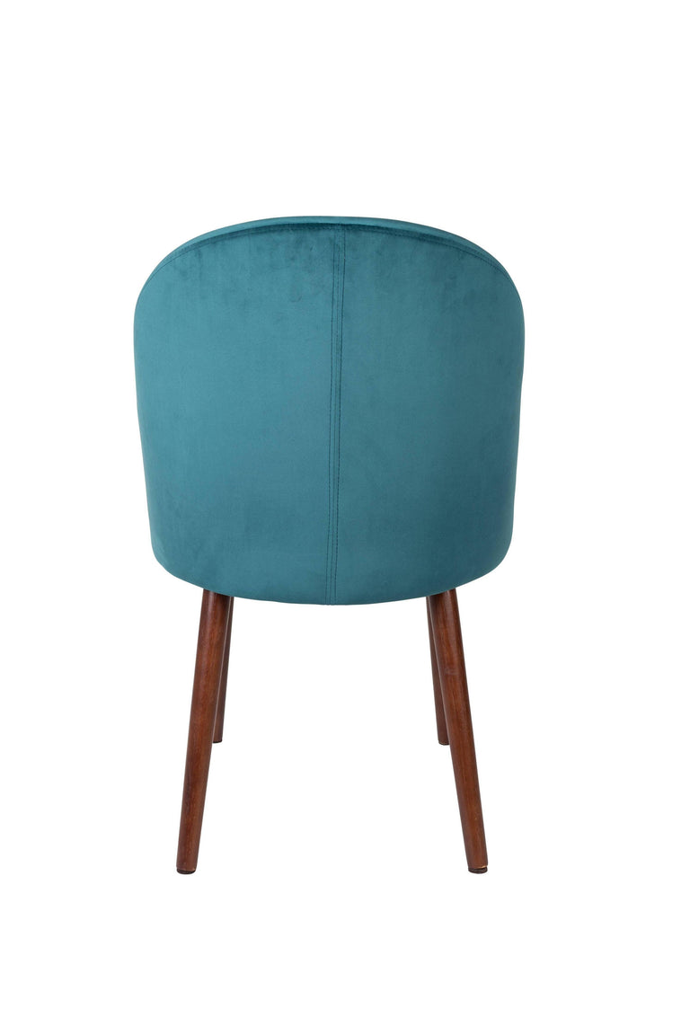 Set van 2 eetkamerstoelen Barbara velvet