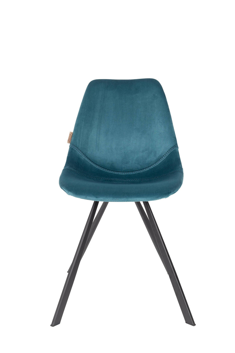 Set van 2 eetkamerstoelen Franky velvet