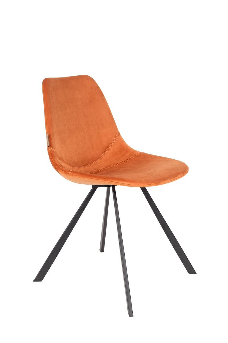 Set van 2 eetkamerstoelen Franky velvet