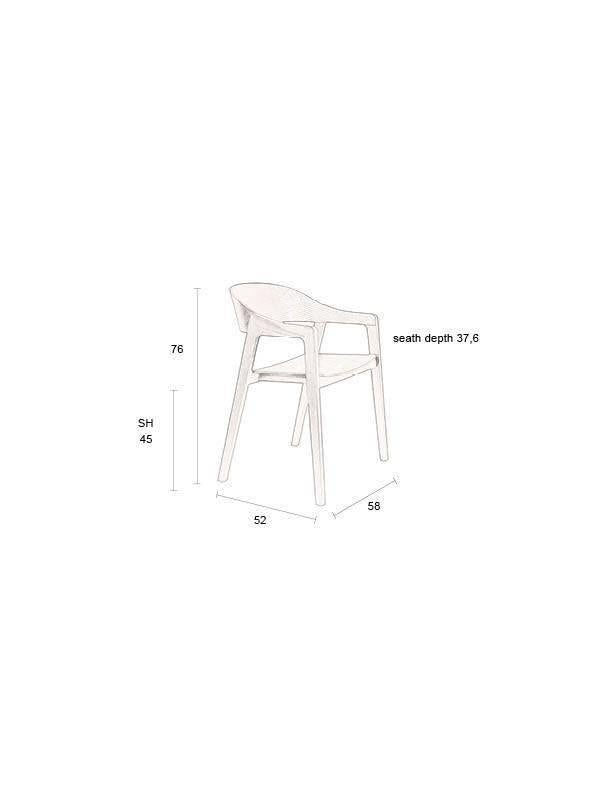 Set van 2 eetkamerstoelen Westlake