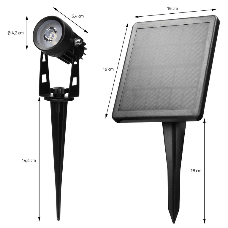 Set van 3 zonne energie tuinspots Ippa