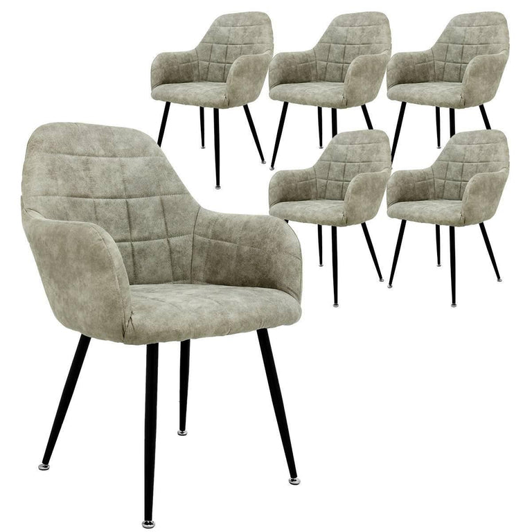 Set van 6 eetkamerstoelen Enna