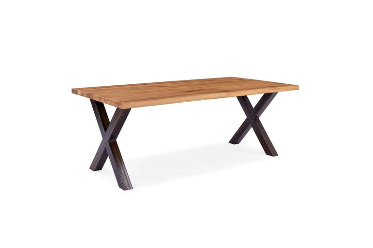 Eettafel X eikenhout