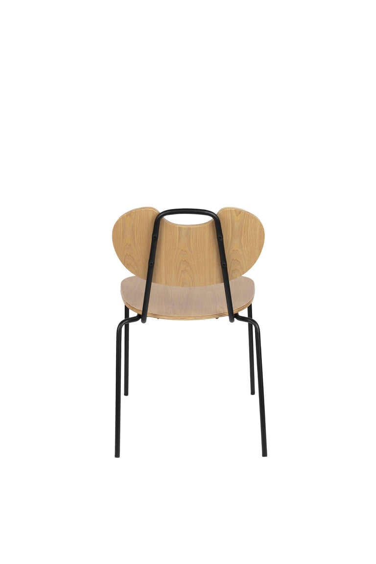 Set van 2 eetkamerstoelen Basel wood