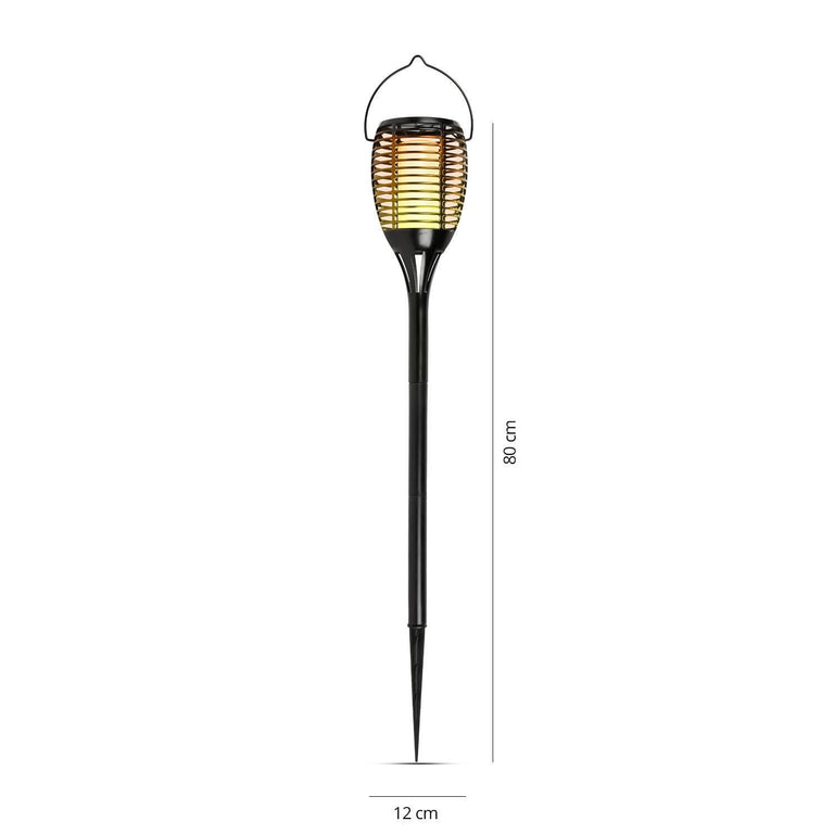 Set van 2 zonne-energie lantaarns Solar Fakkel