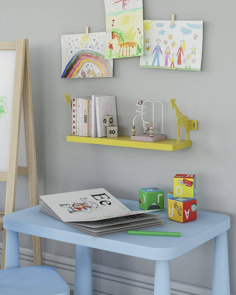 Kinderkamer boekenplank Giraffe