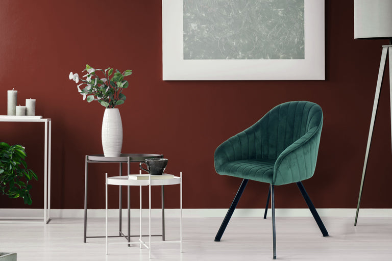 Set van 2 eetkamerstoelen Jules velvet