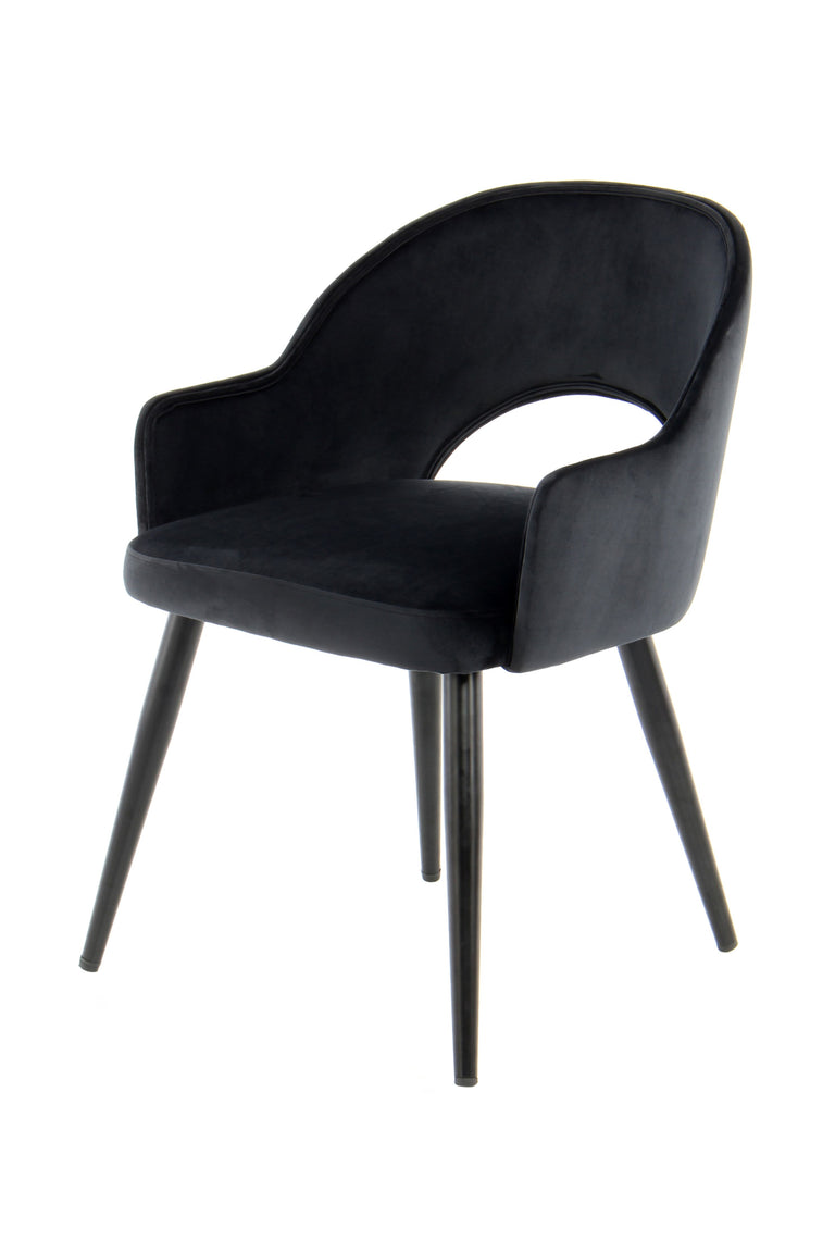 Set van 2 eetkamerstoelen Frank velvet