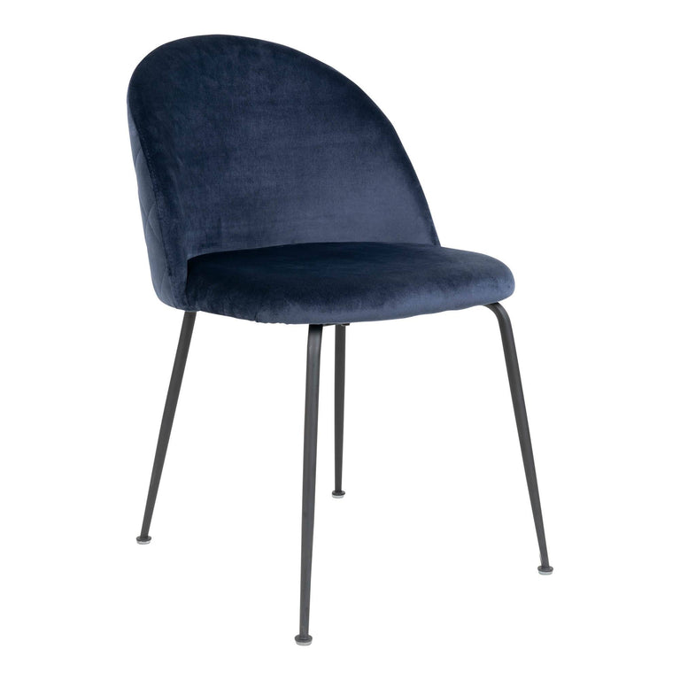 Set van 2 eetkamerstoelen Genève velvet