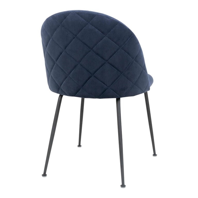 Set van 2 eetkamerstoelen Genève velvet