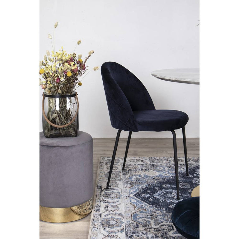 Set van 2 eetkamerstoelen Genève velvet