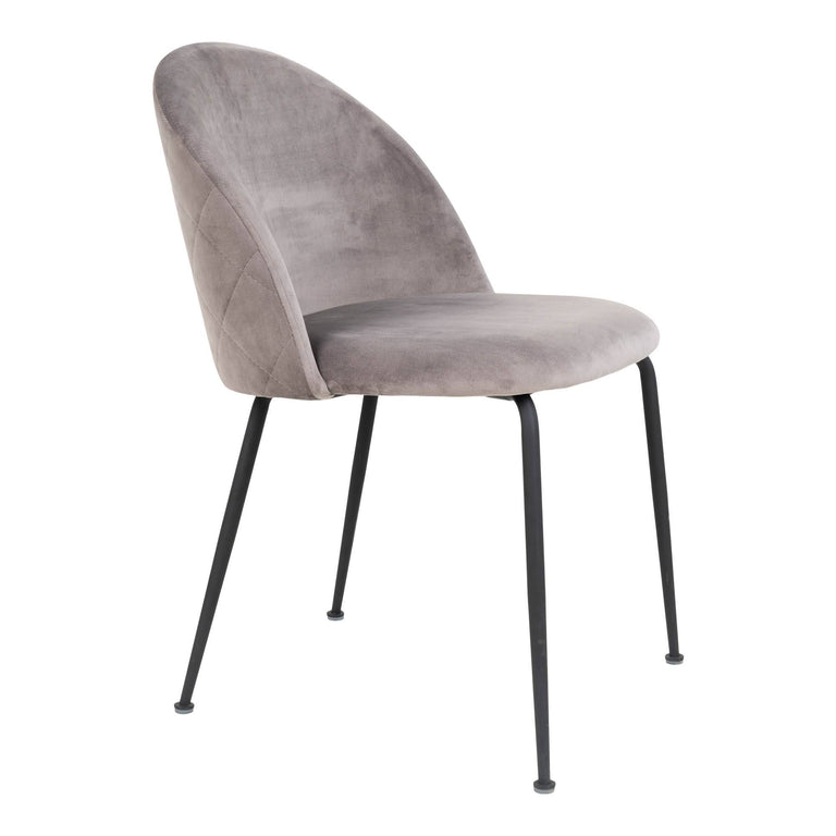 Set van 2 eetkamerstoelen Genève velvet