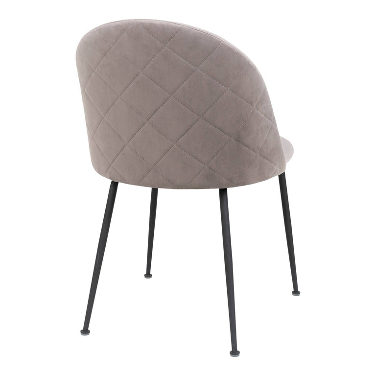 Set van 2 eetkamerstoelen Genève velvet