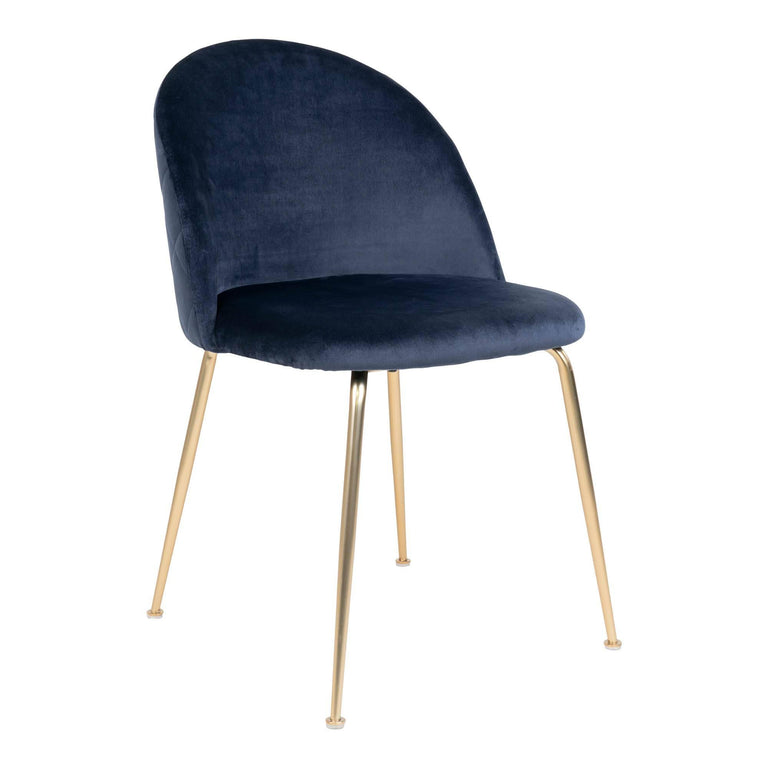 Set van 2 eetkamerstoelen Geneve velvet