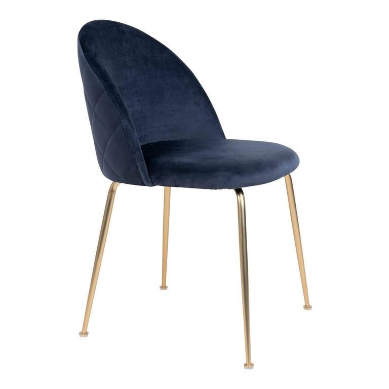 Set van 2 eetkamerstoelen Geneve velvet