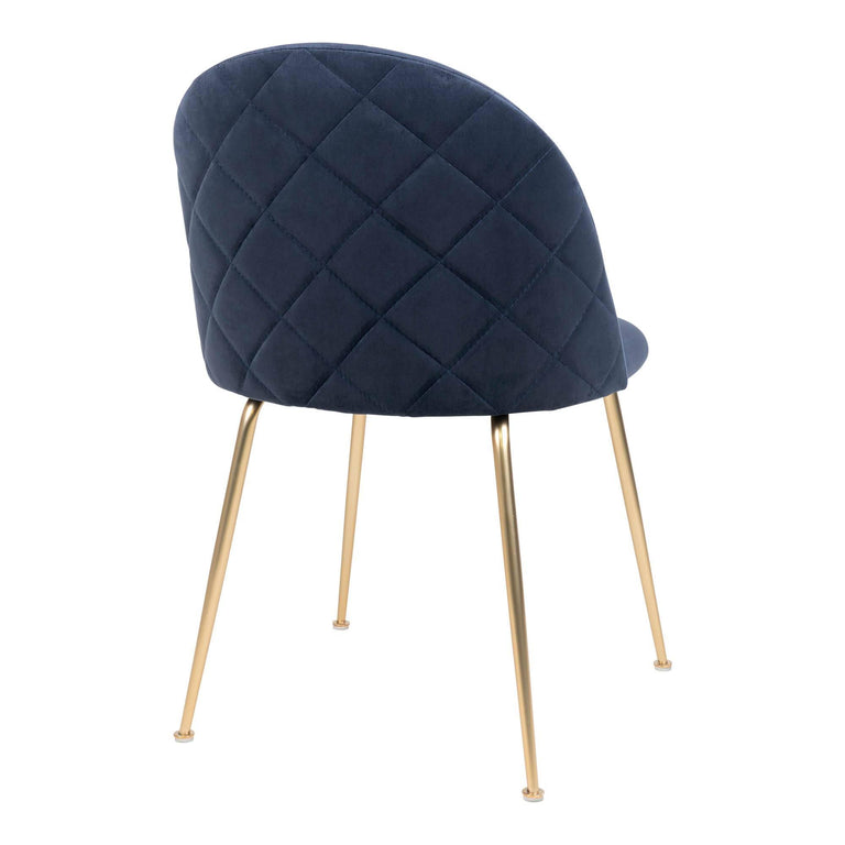 Set van 2 eetkamerstoelen Geneve velvet