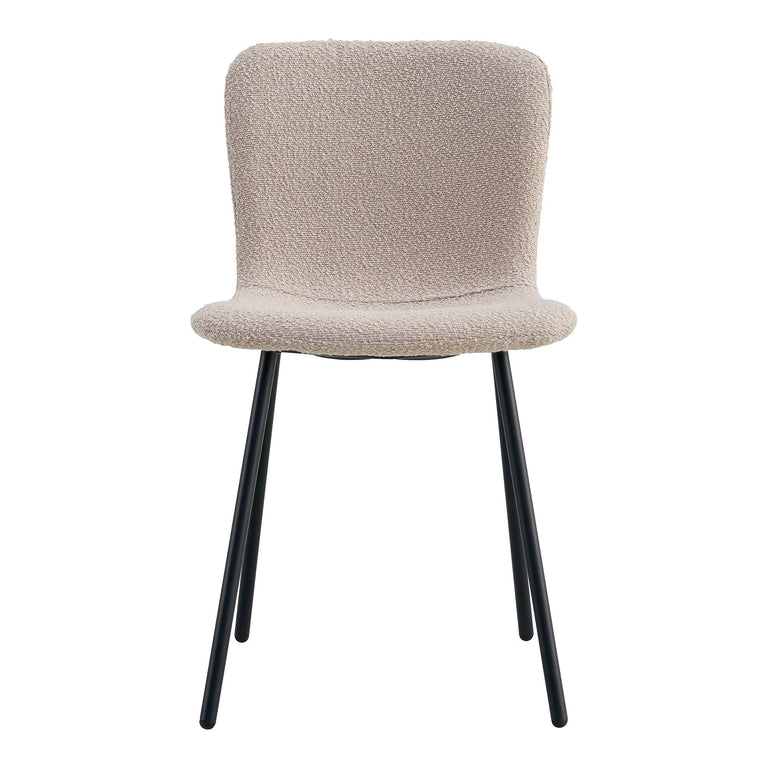 Set van 2 eetkamerstoelen Halden bouclé