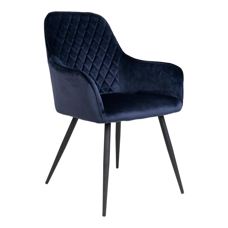 Set van 2 eetkamerstoelen Harbo velvet