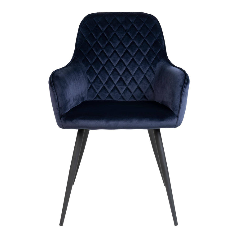 Set van 2 eetkamerstoelen Harbo velvet