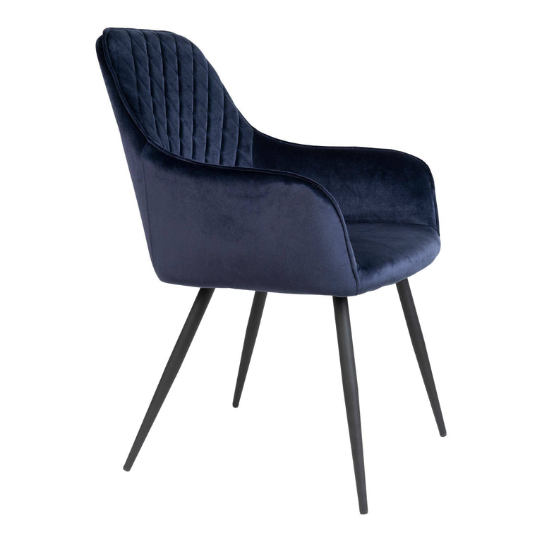 Set van 2 eetkamerstoelen Harbo velvet