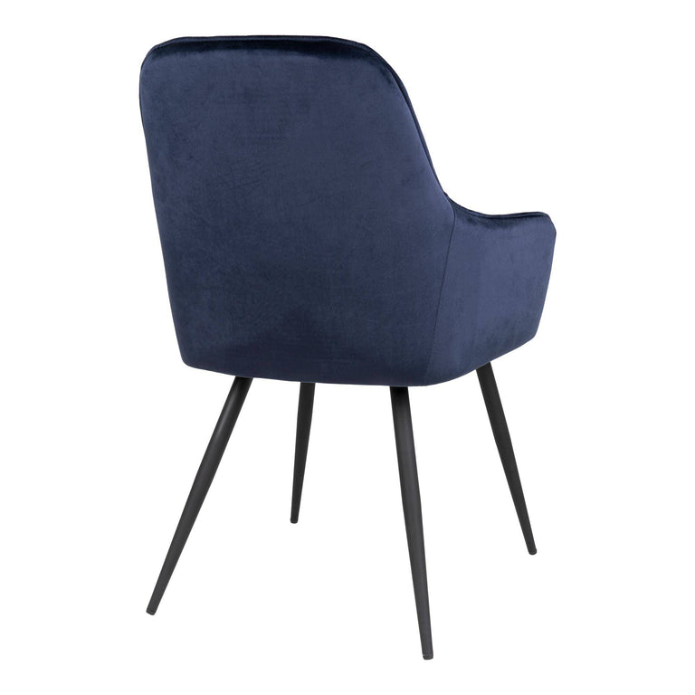 Set van 2 eetkamerstoelen Harbo velvet