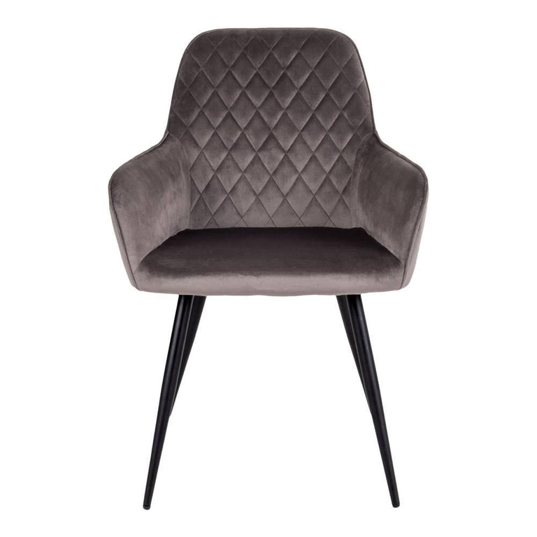 Set van 2 eetkamerstoelen Leemann velvet