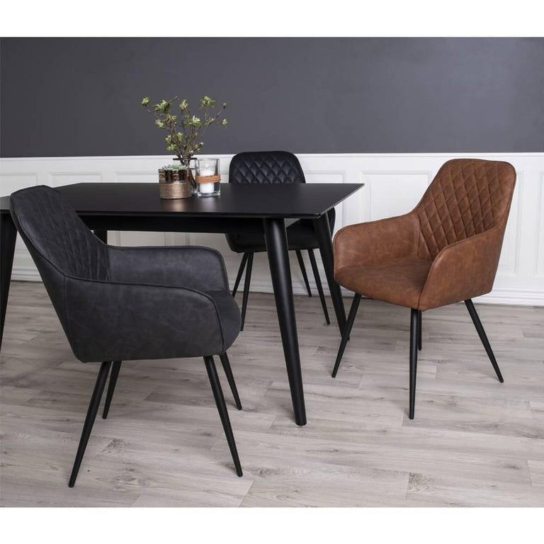 Set van 2 eetkamerstoelen Leemann