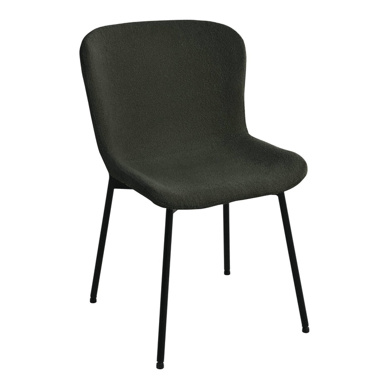 Set van 2 eetkamerstoelen Maceda bouclé