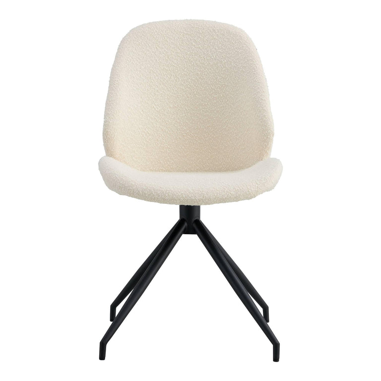 Set van 2 eetkamerstoelen Monte Carlo bouclé draaibaar