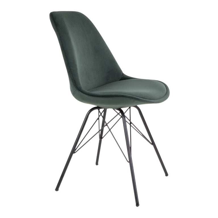 Set van 2 eetkamerstoelen Oslo velvet