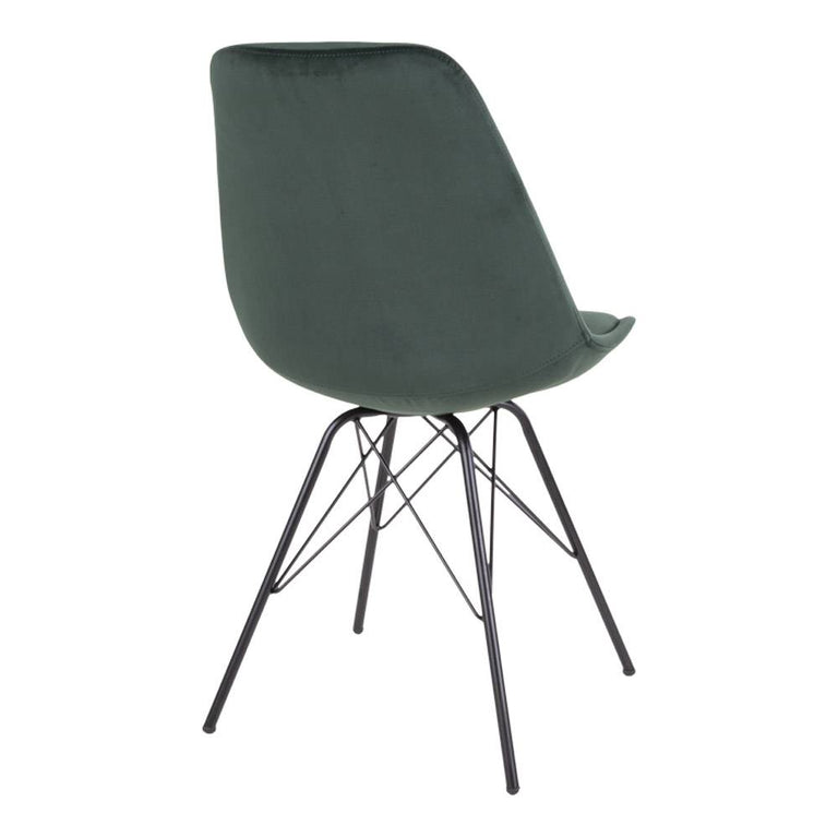 Set van 2 eetkamerstoelen Oslo velvet