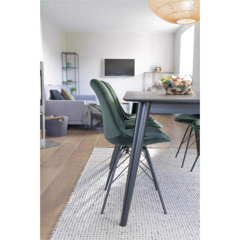 Set van 2 eetkamerstoelen Oslo velvet