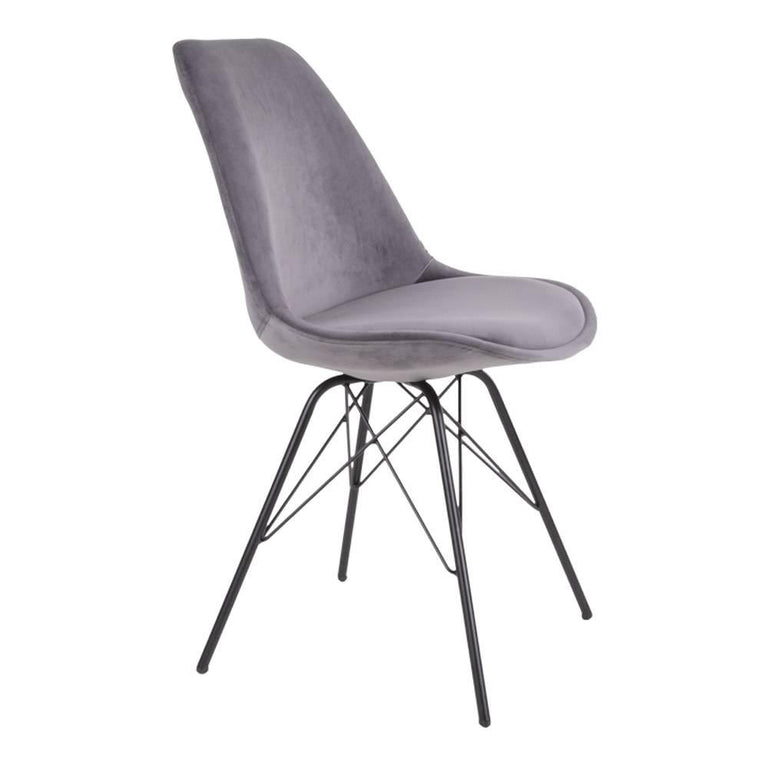 Set van 2 eetkamerstoelen Oslo velvet