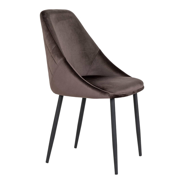 Set van 2 eetkamerstoelen Porto velvet