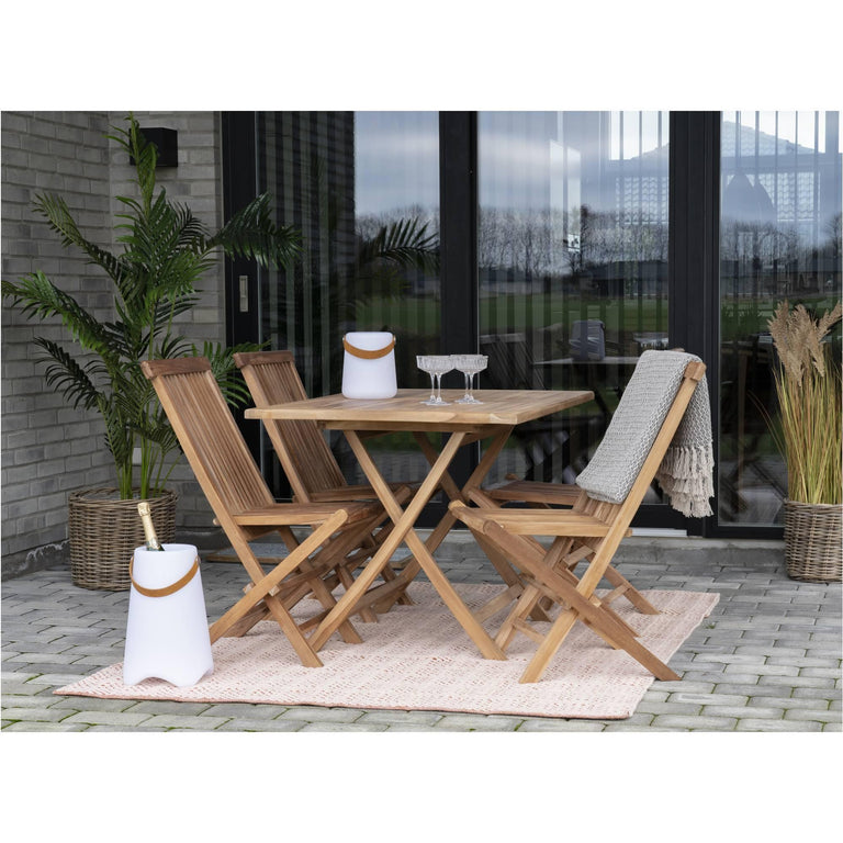 Set van 2 tuinstoelen Montezuma teakhout