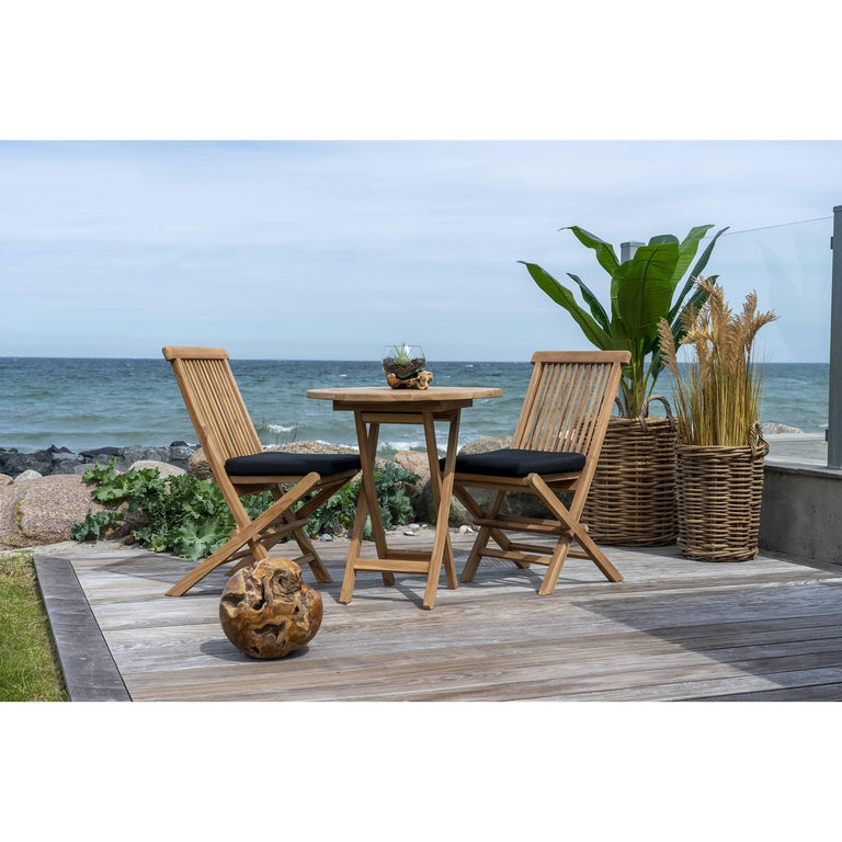 Set van 2 tuinstoelen Montezuma teakhout