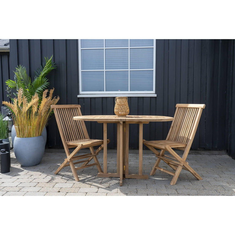 Set van 2 tuinstoelen Montezuma teakhout